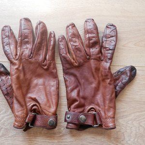 Zara leather gloves size L
